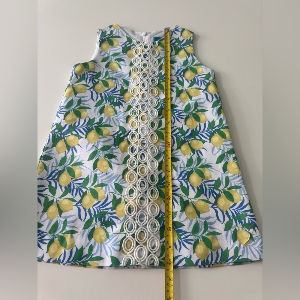 Girls Lemon Print Sleeveless Dress Perfect for a European or Coastal Vacay - Picture 8 of 11